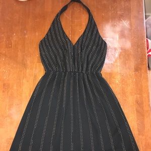 Black small Bebe dress with gold metal pieces